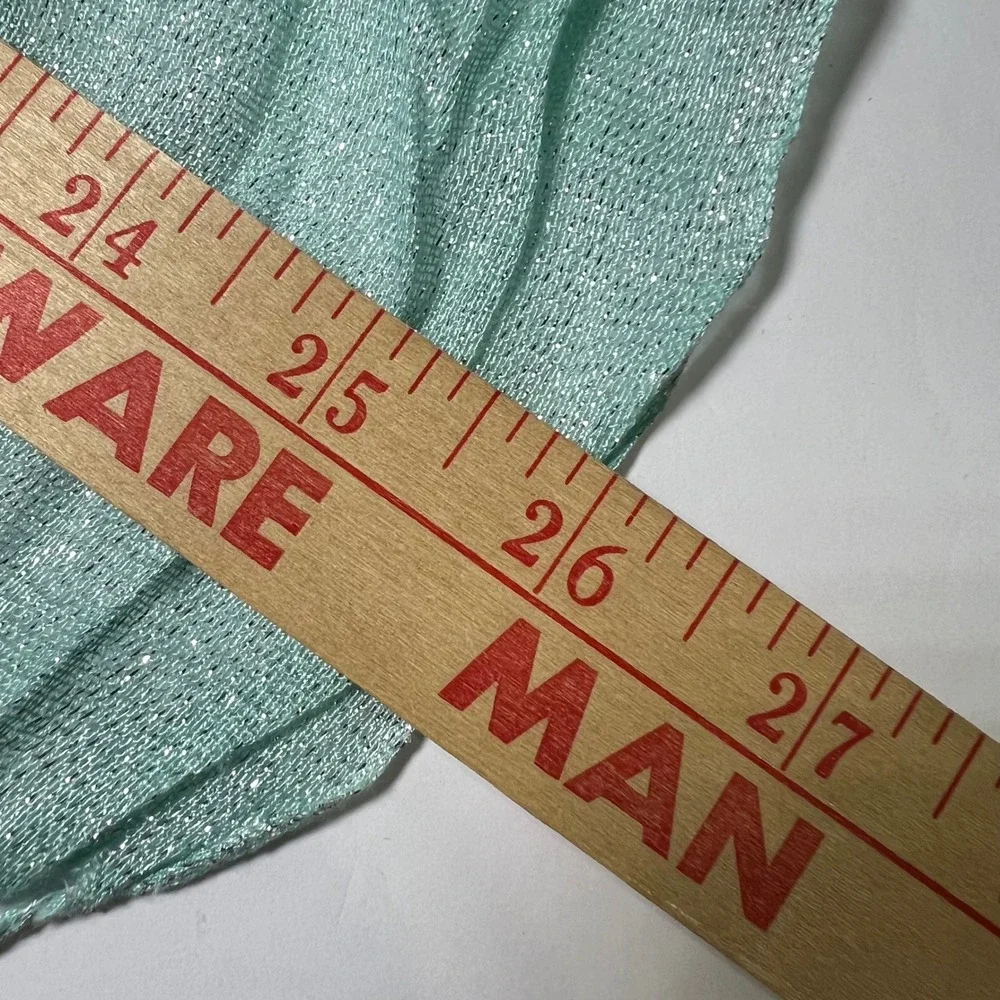 Mint Green Shimmer Wrap Scarf Women Fringed Metallic Evening Shawl 26